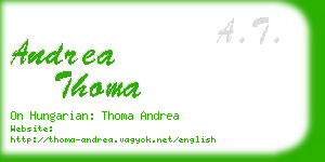 andrea thoma business card